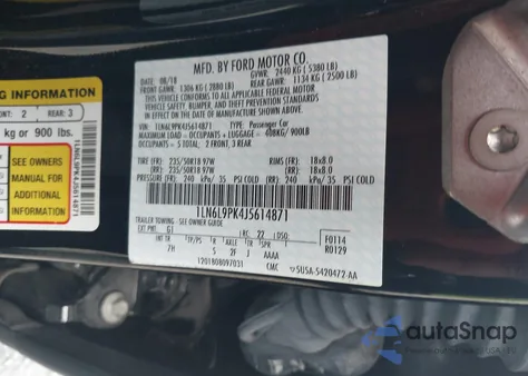 2018 Lincoln Continental Premiere from USA, damaged, VIN 1LN6L9PK4J5614871